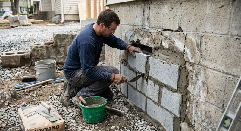 Block Wall Repair in Allegan, MI