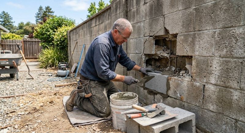 Block Wall Repair in Spring Lake, MI
