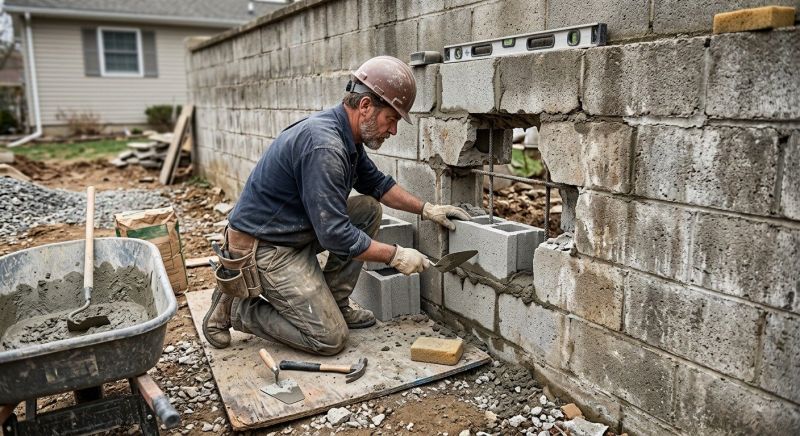 Block Wall Repair in Zeeland, MI
