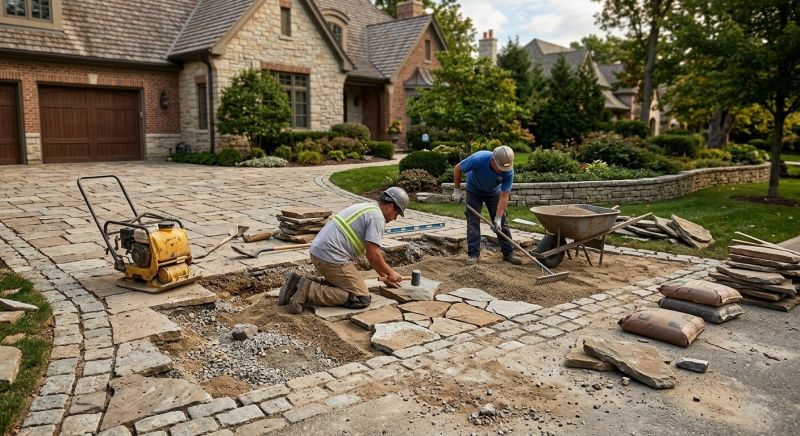Brick Driveway Repair in Holland, MI