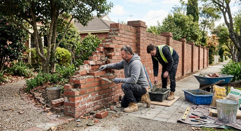 Brick Fence Repair in Holland, MI