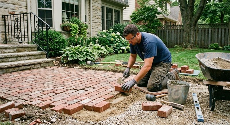 Brick Flatwork Repair in Hopkins, MI