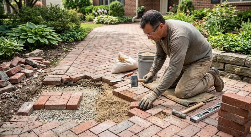Brick Hardscape Repair in Holland, MI