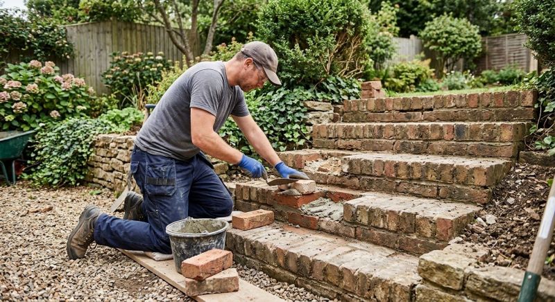 Brick Stairs Repair in Moline, MI