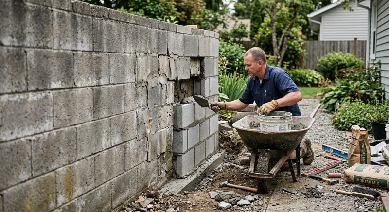 Cement Block Repair in Holland, MI