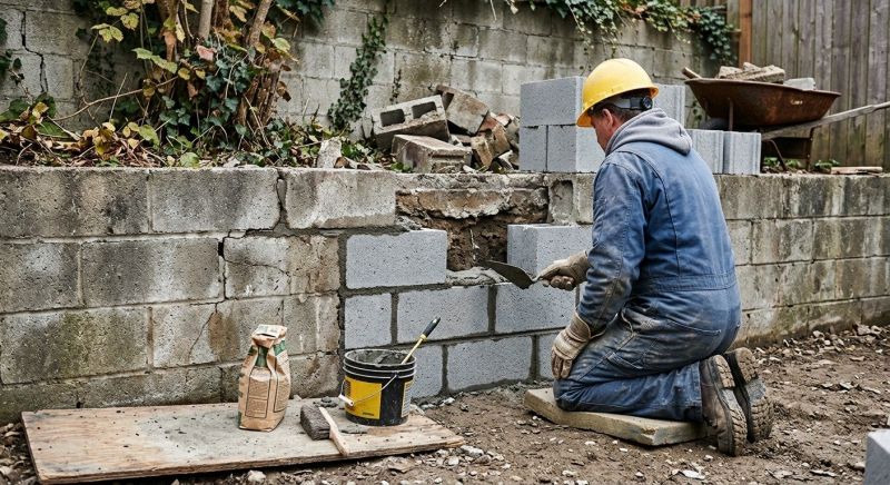 Cinder Block Repair in Holland, MI