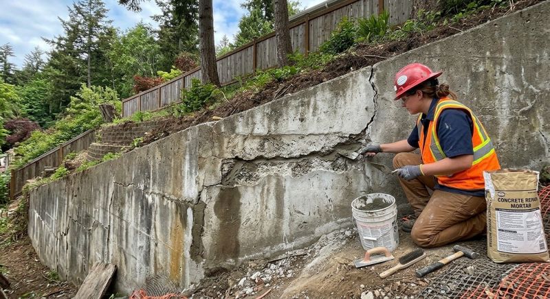 Retaining Wall Repair in Allegan County, MI