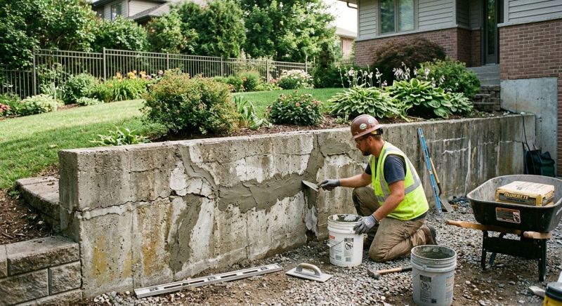 Retaining Wall Repair in Grandville, MI