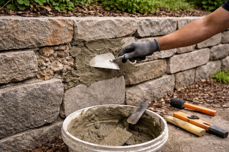 Rock Wall Repair in Holland, MI