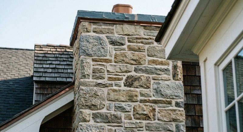 Stone Chimney Installation in Allegan County, MI