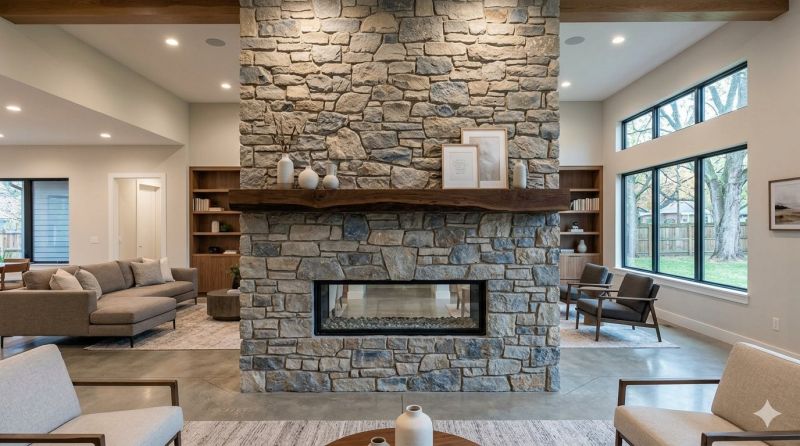 Stone Chimney Installation in Allendale, MI
