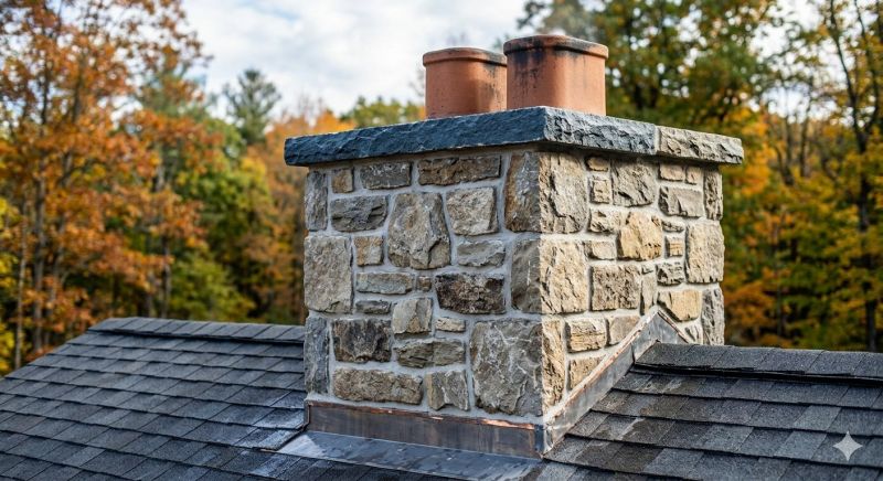 Stone Chimney Installation in Coopersville, MI