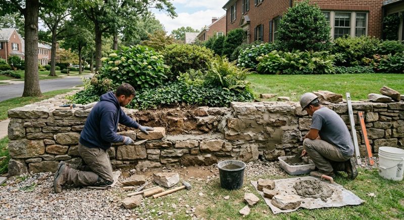 Stone Column Repair in Holland, MI