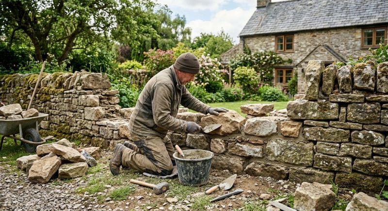 Stone Wall Repair in Allegan, MI