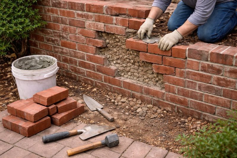 Stone Wall Repair in Jenison, MI